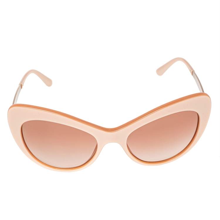 Pre Owned Dolce & Gabbana Plum DG4307B Gradient Cat Eye Sunglasses