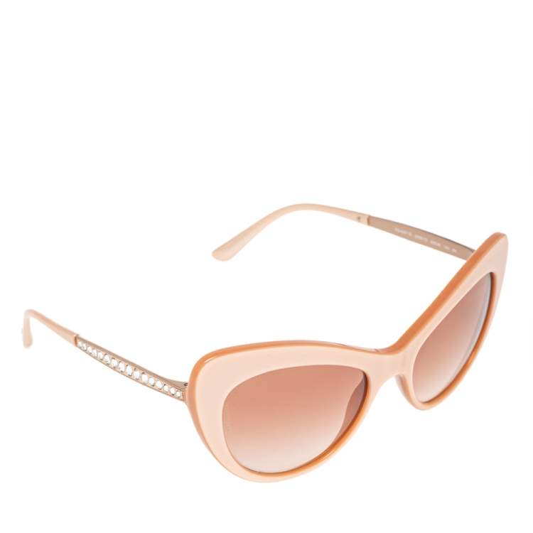 Pre Owned Dolce & Gabbana Plum DG4307B Gradient Cat Eye Sunglasses