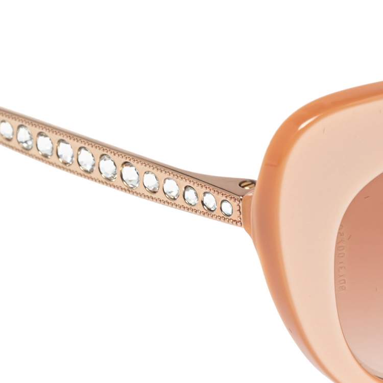 Pre Owned Dolce & Gabbana Plum DG4307B Gradient Cat Eye Sunglasses