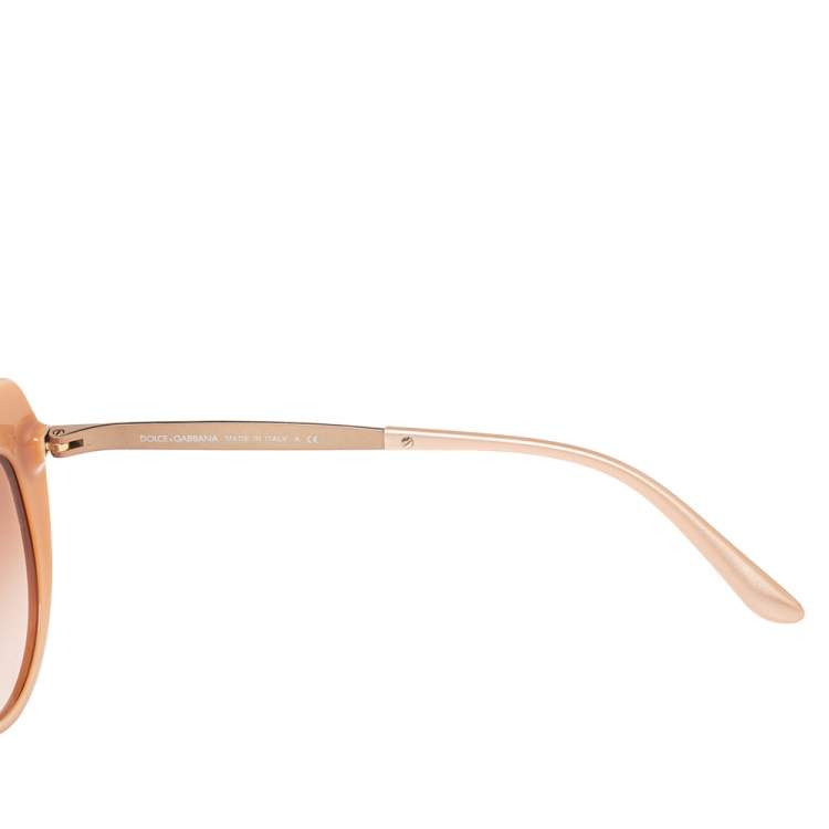 Pre Owned Dolce & Gabbana Plum DG4307B Gradient Cat Eye Sunglasses