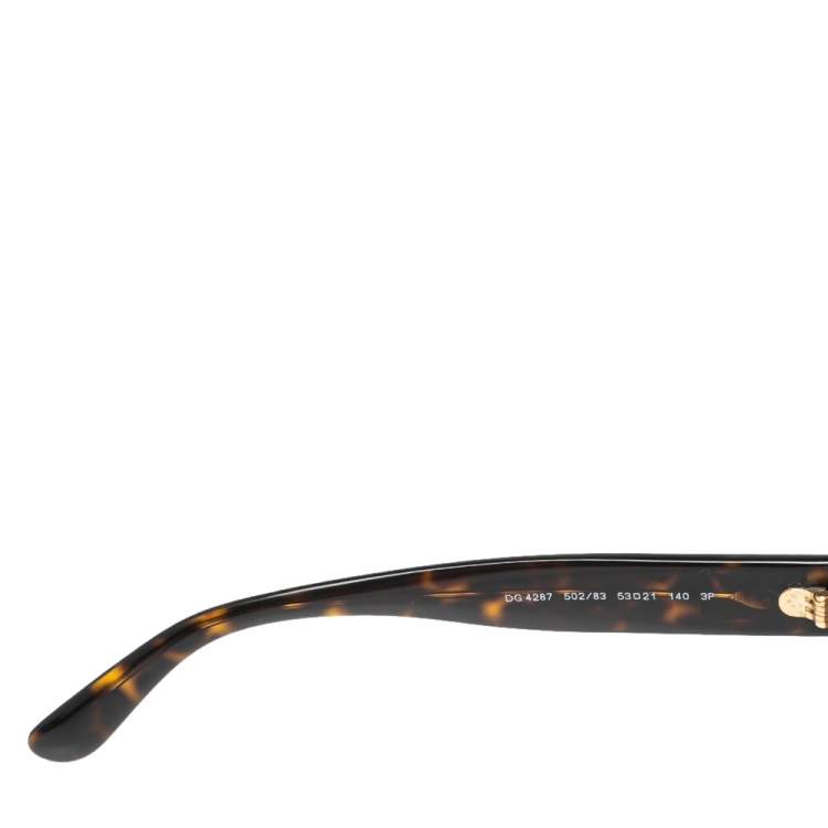 Pre Owned Dolce & Gabbana Brown Tortoise DG4287 Butterfly Sunglasses