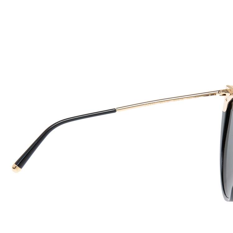 Pre Owned Dolce & Gabbana Black/Grey DG4337 Cat Eye Sunglasses