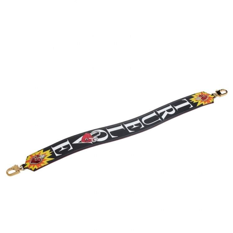 Pre Owned Dolce & Gabbana Multicolor Leather True Loved Shoulder Bag Strap 