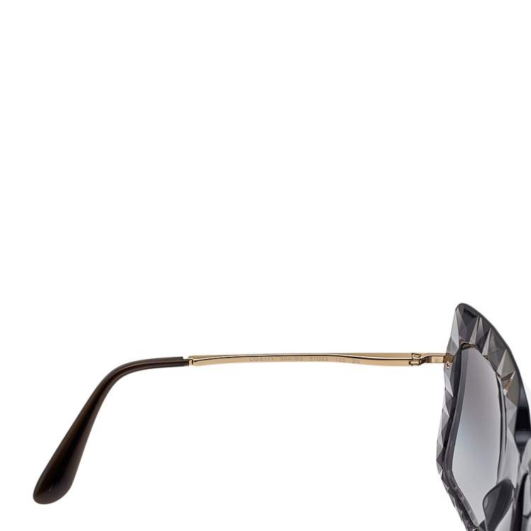 Pre Owned Dolce & Gabbana Grey/ Grey Gradient DG 6111 Square Sunglasses