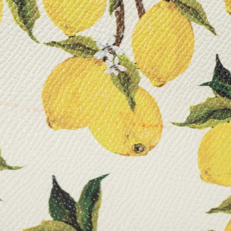 Pre Owned Dolce & Gabbana Multicolor Printed Leather Cosmetic Pouch