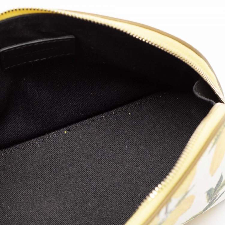 Pre Owned Dolce & Gabbana Multicolor Printed Leather Cosmetic Pouch