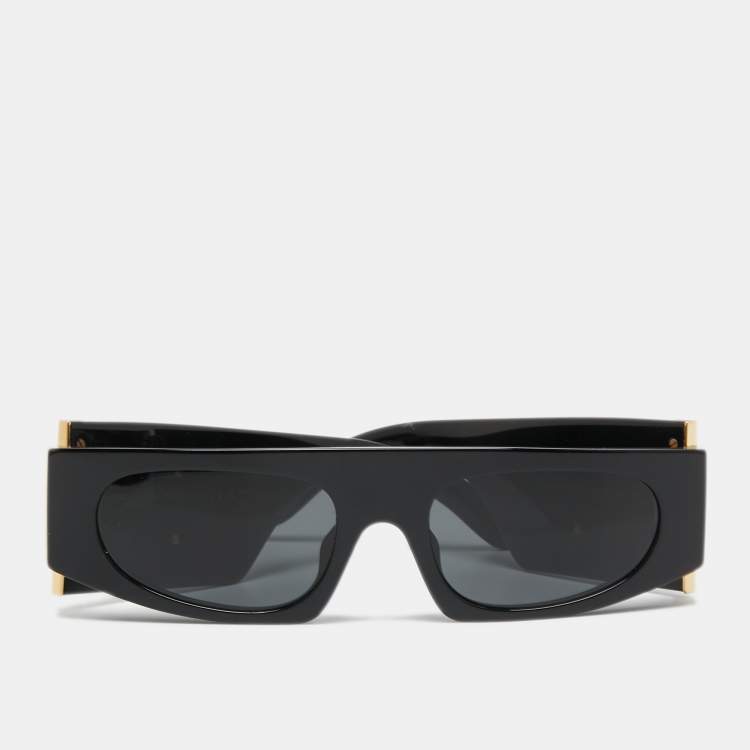 Pre Owned Dolce & Gabbana Black/Dark Grey Rectangular DG4412 501/87 Sunglasses
