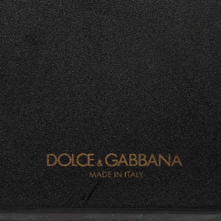 Pre Owned Dolce & Gabbana Pink/Black Leather iPhone X Cover
