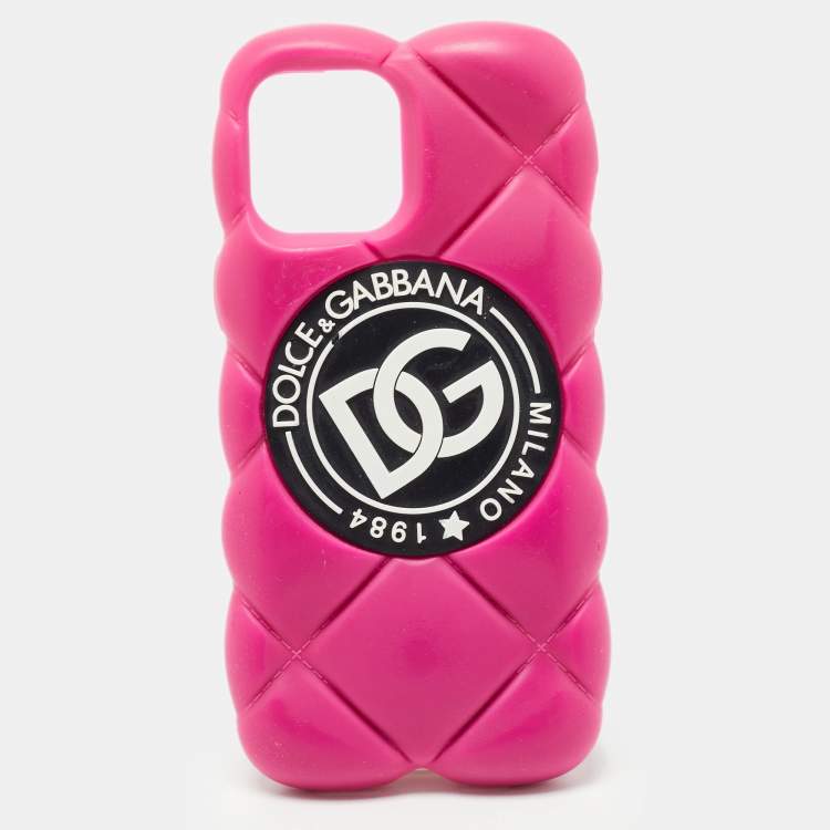 Dolce & Gabbana Pink Quilted Rubber Logo Iphone 13 Pro Max Case Dolce &  Gabbana | TLC