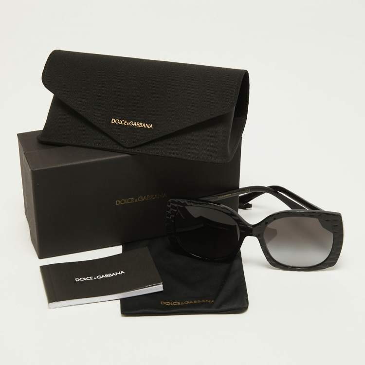 Pre Owned Dolce & Gabbana Black DG 4385 Square Sunglasses