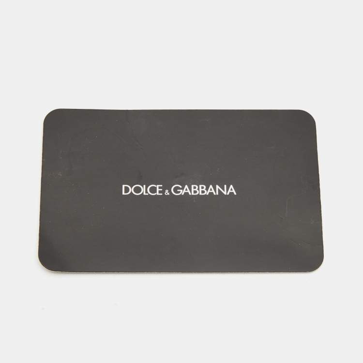 Pre Owned Dolce & Gabbana Pink/Yellow Fruit Print Leather Crystals Embellished iPhone 7 Cover