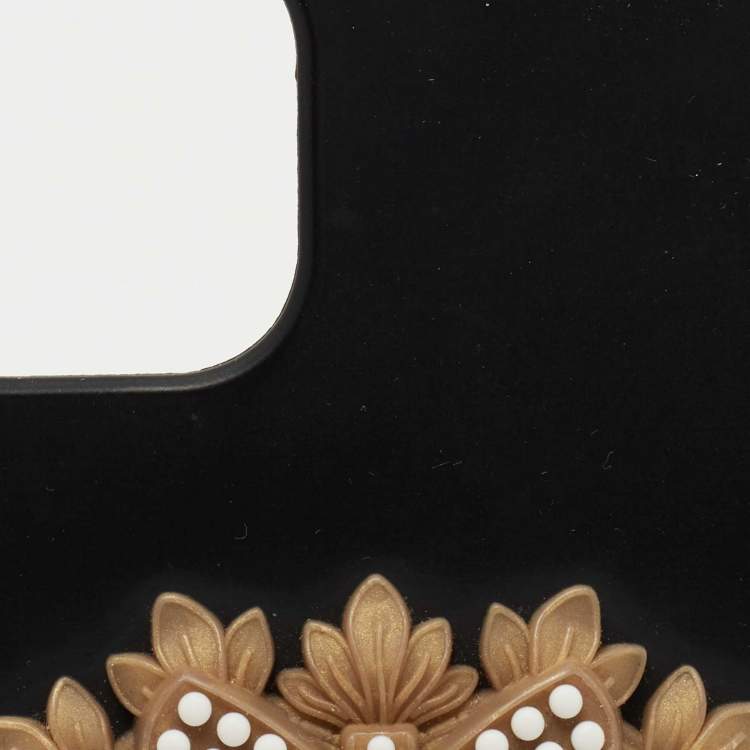 Pre Owned Dolce & Gabbana Black Rubber Devotion iPhone 11 Pro Max Cover