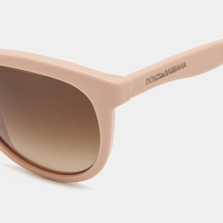Pre Owned Dolce & Gabbana Matte Pink Gradient Sunglasses