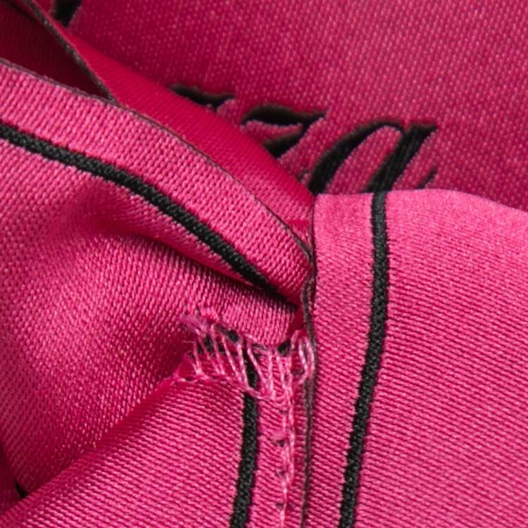 Pre Owned Dolce & Gabbana Pink L' amore e Bellezza Bow Waist Belt S