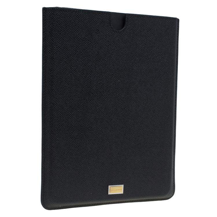 Pre Owned Dolce & Gabbana Black Leather IPad 2 Case