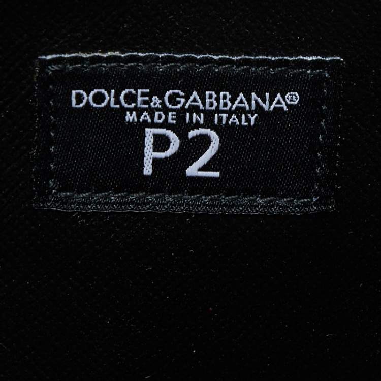 Pre Owned Dolce & Gabbana Black Leather IPad P2 Case
