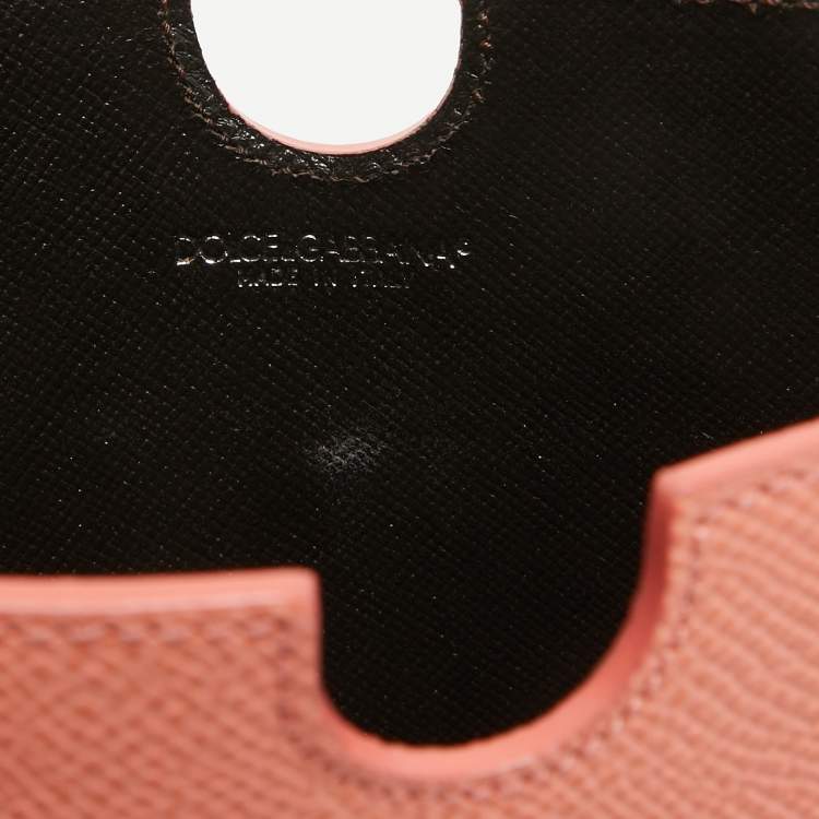 Pre Owned Dolce & Gabbana Peach Leather iPad Case