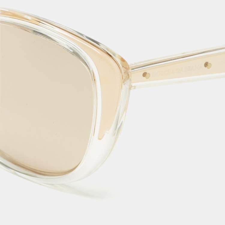 Pre Owned Dolce & Gabbana Gold Edition 18K DG6075-K Cat Eye Sunglasses