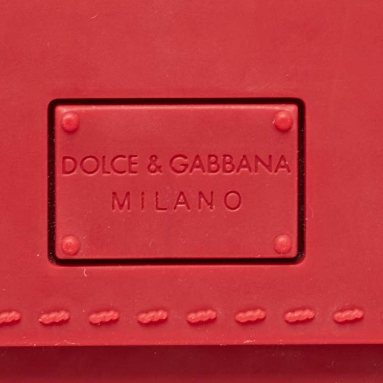 Pre Owned Dolce & Gabbana Peach Rubber Sicily iPhone X - XS Chain Case
