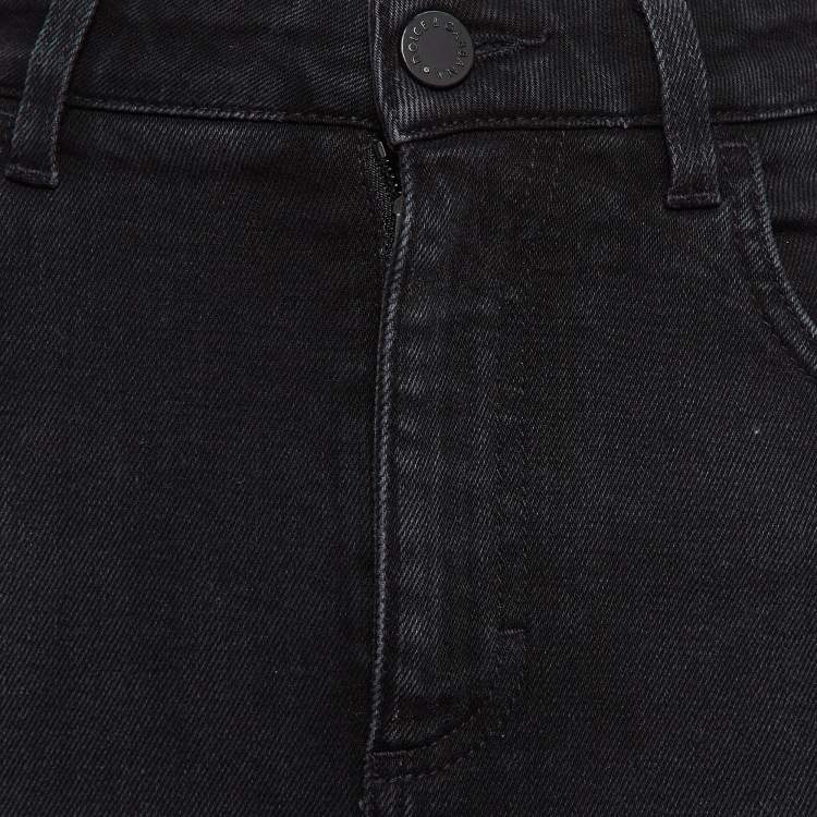 مملوكة مسبقًا Dolce & Gabbana Black Denim Mini Skirt XS