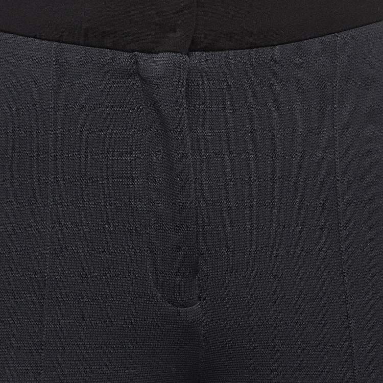 Pre Owned Dolce & Gabbana Grey Side Stripe Nylon Knit Joggers S