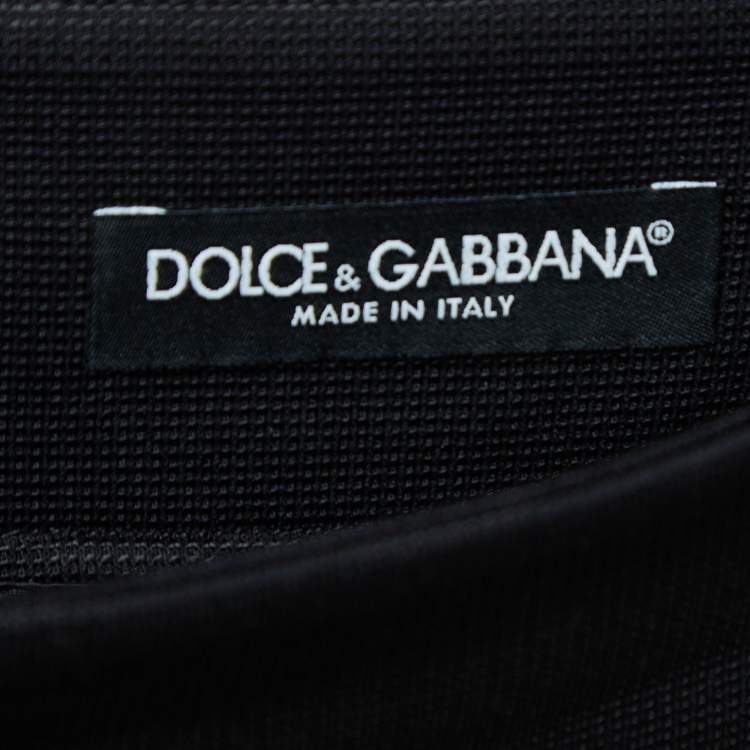 مملوكة مسبقًا Dolce & Gabbana Black Milano Rib Midi Skirt M
