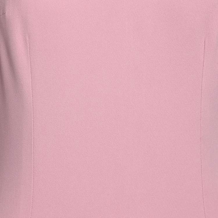 مملوكة مسبقًا Dolce & Gabbana Pink Crepe Midi Sheath Dress S