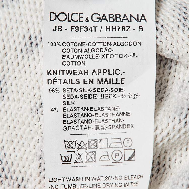 Pre Owned Dolce & Gabbana Brown Leopard Print Cotton Sweatshirt S