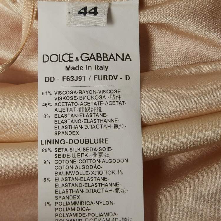مملوكة مسبقًا Dolce & Gabbana Pink Crepe Sleeveless Flared Midi Dress M