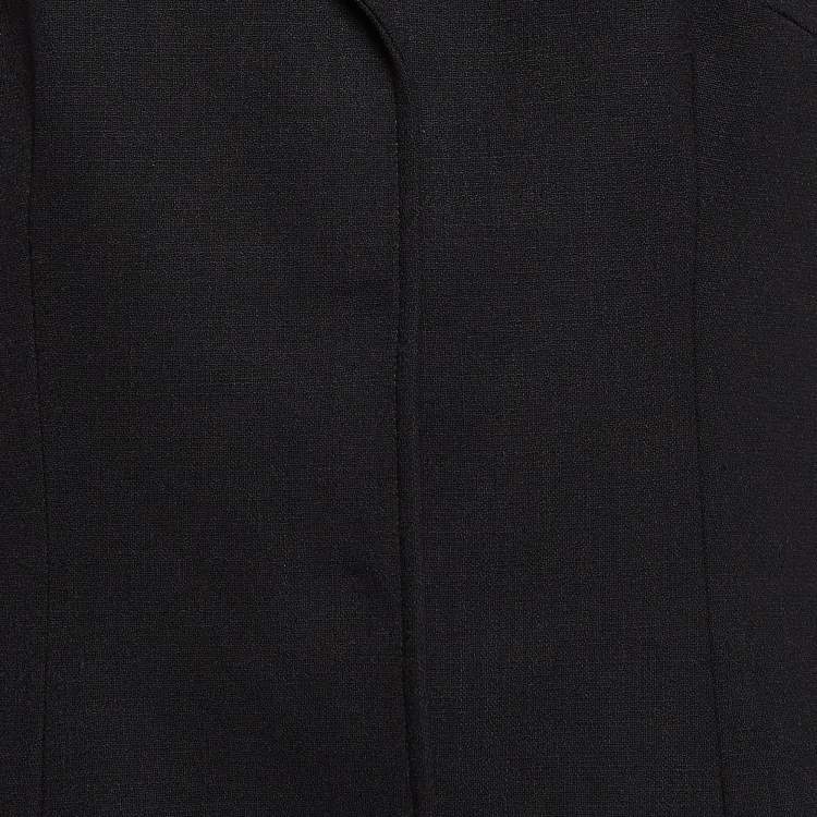 Pre Owned Dolce & Gabbana Vintage Black Wool Blend Buttoned Single Breasted Blazer M