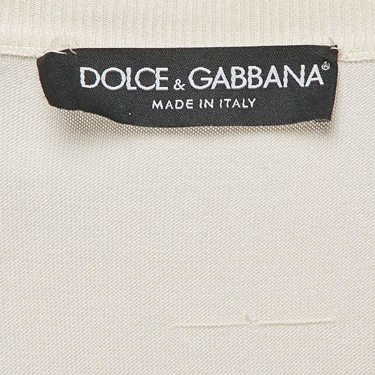 Pre Owned Dolce & Gabbana Light Beige Jersey Full Sleeve Round Neck Jumper S