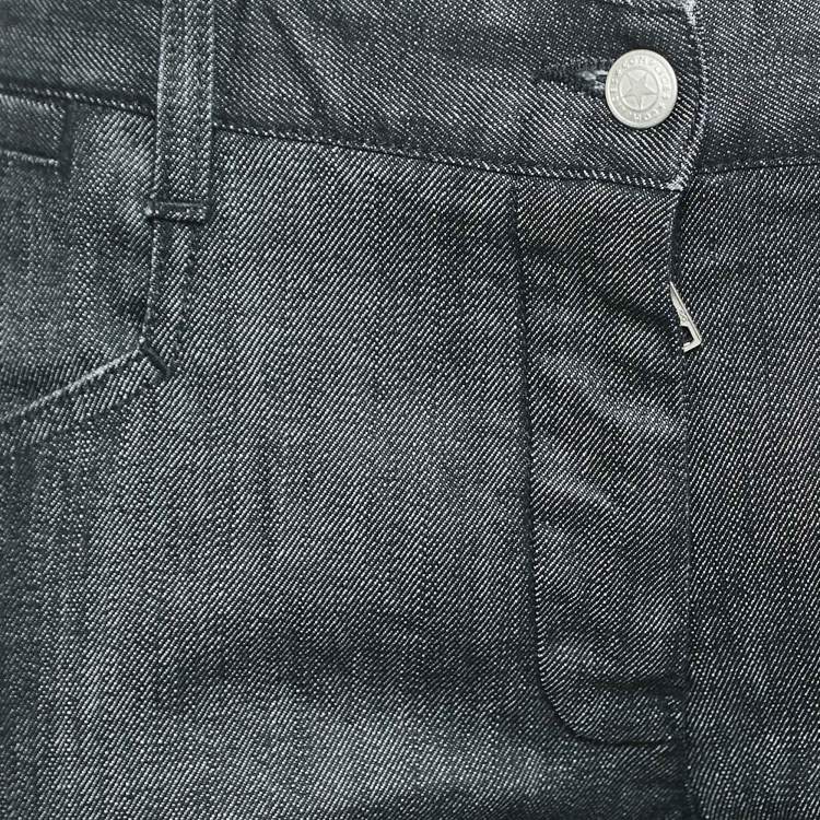 Pre Owned Dolce & Gabbana Black Denim Flared Jeans L Waist 35"