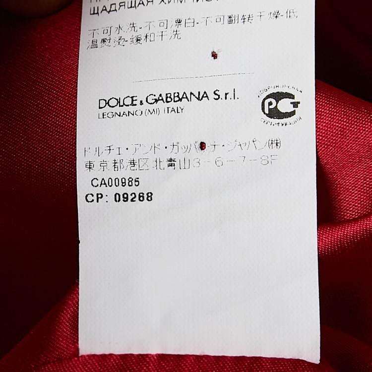 مملوكة مسبقًا Dolce & Gabbana White Floral Print Jacquard Mini Skirt L