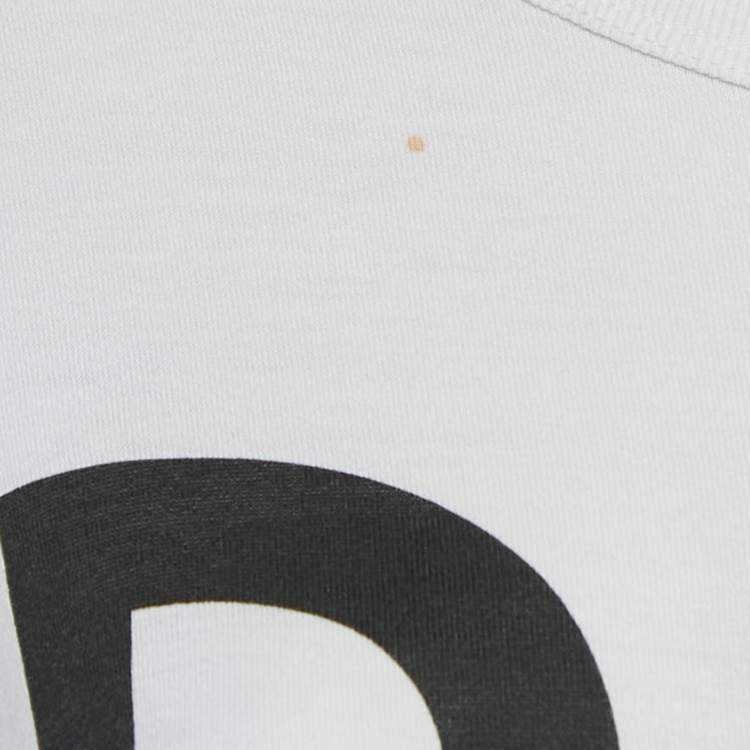 Pre Owned Dolce & Gabbana White Logo Print Cotton Jersey T-Shirt S