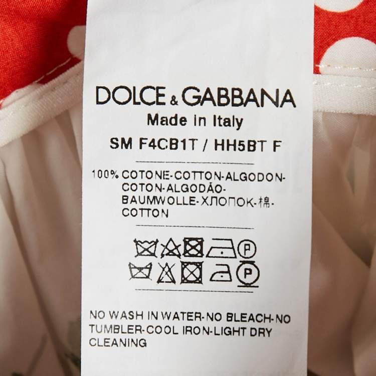 Pre Owned Dolce & Gabbana White Vegetable Print Tiered Mini Skirt L