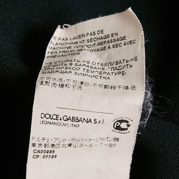 Pre Owned Dolce & Gabbana Black Stretch Crepe Skinny Pants L