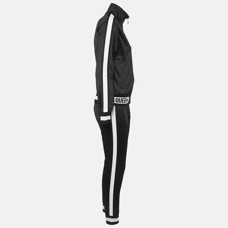 Pre Owned Dolce & Gabbana Black DG Star Jersey Millennials Track Suit XS/S