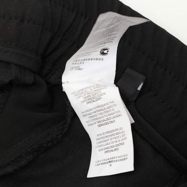 Pre Owned Dolce & Gabbana Black Cotton Jogger XS