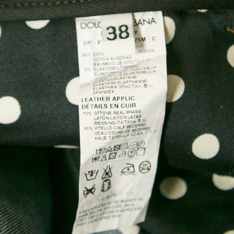 مملوكة مسبقًا Dolce & Gabbana Navy Blue Denim Skinny Jeans S Waist 28"