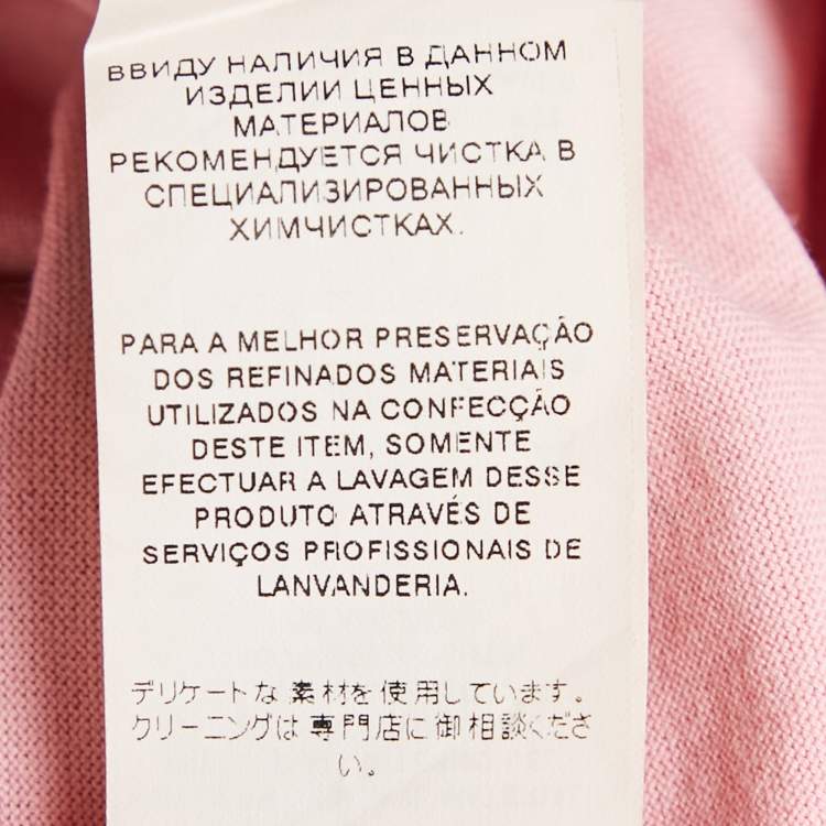 مملوكة مسبقًا Dolce & Gabbana Pink Floral Print Jersey Sequin Embellished Sleeveless T-Shirt L