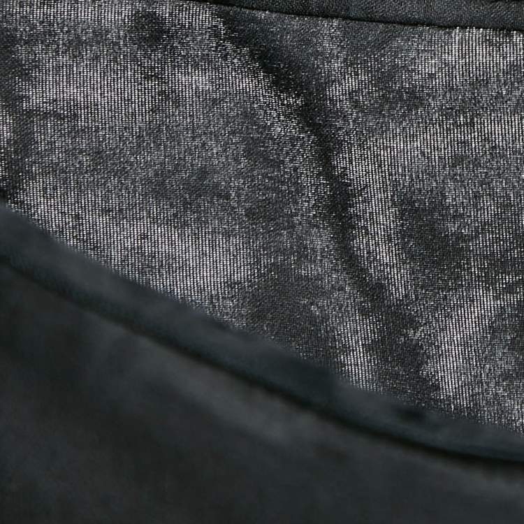 مملوكة مسبقًا Dolce & Gabbana Black Crepe Pleated Mini Skirt L