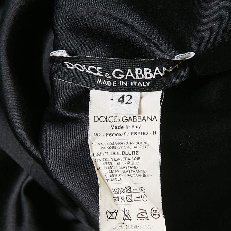 Pre Owned Dolce & Gabbana Multicolor Printed Crepe Mini Dress M