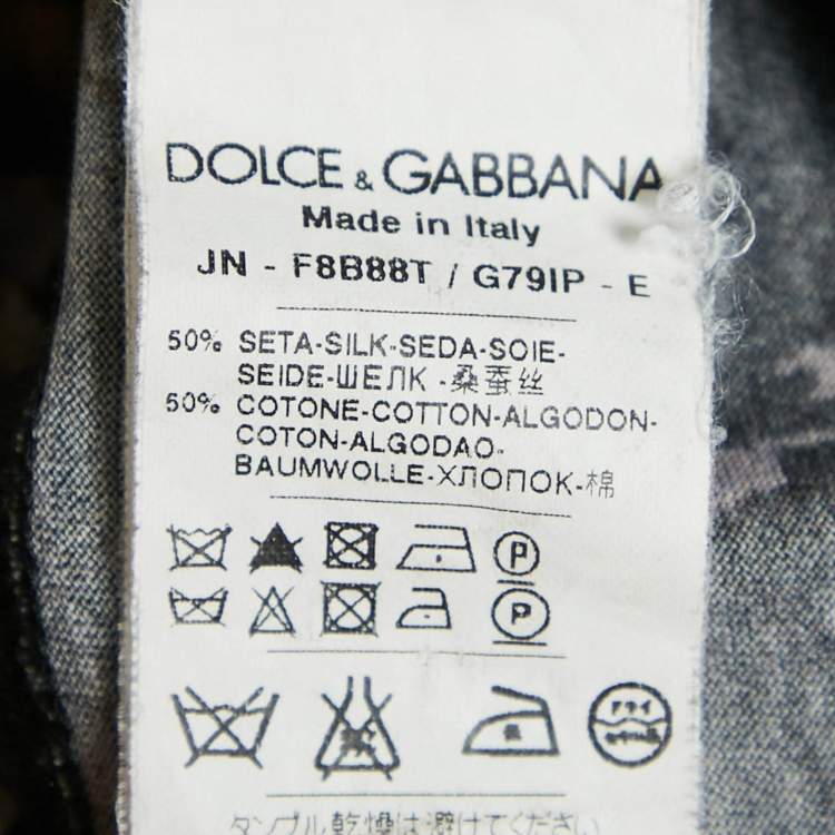 مملوكة مسبقًا Dolce & Gabbana Black Cherub Print Cotton Knit and Silk Sleeveless Top S
