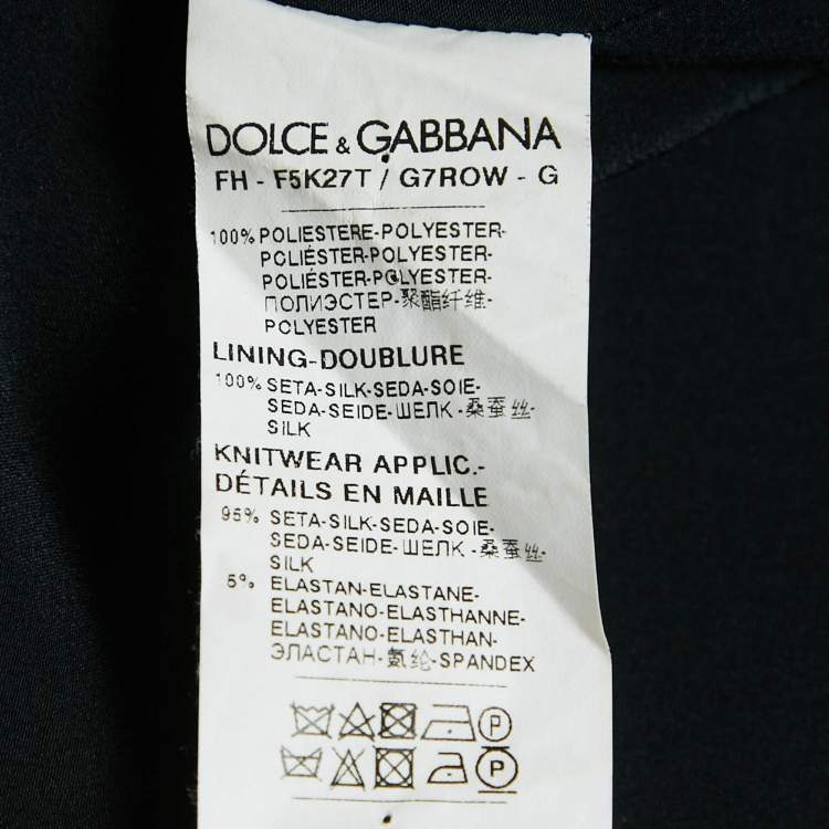Pre Owned Dolce & Gabbana Multicolor Printed Crepe Button Front Top S