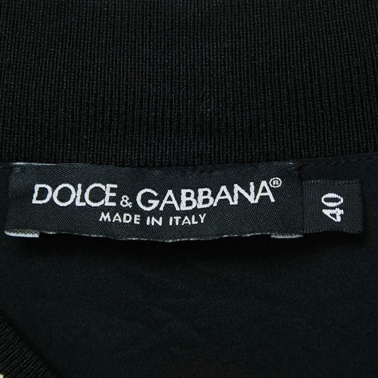 Pre Owned Dolce & Gabbana Multicolor Printed Crepe Button Front Top S