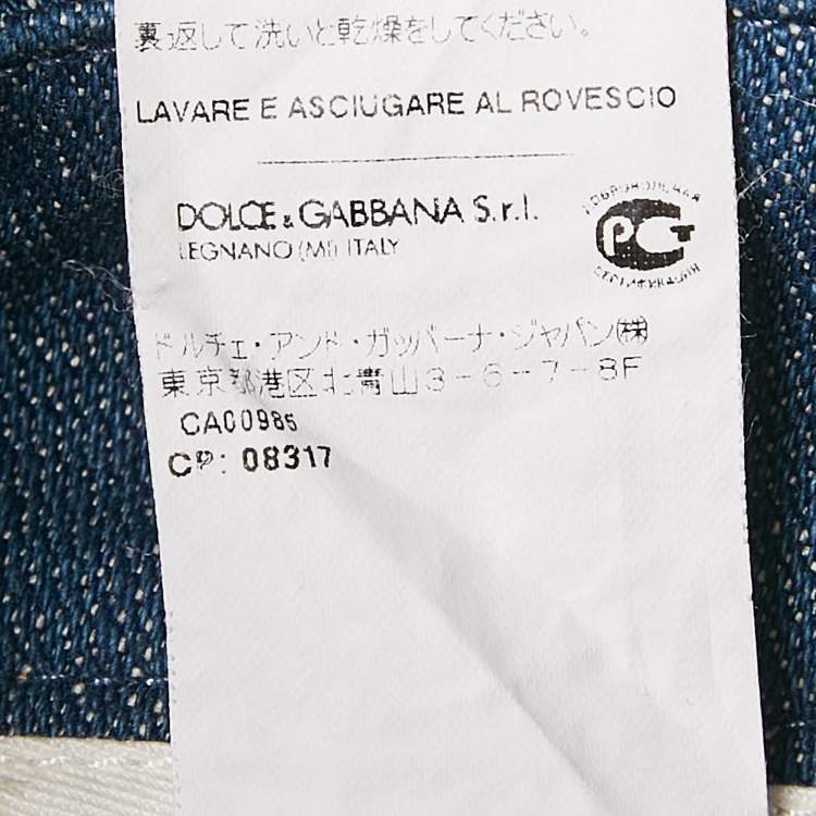 Pre Owned Dolce & Gabbana Blue Denim Cute Jeans XS Waist 27"