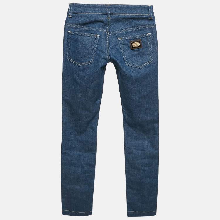 Pre Owned Dolce & Gabbana Blue Denim Cute Jeans XS Waist 27"