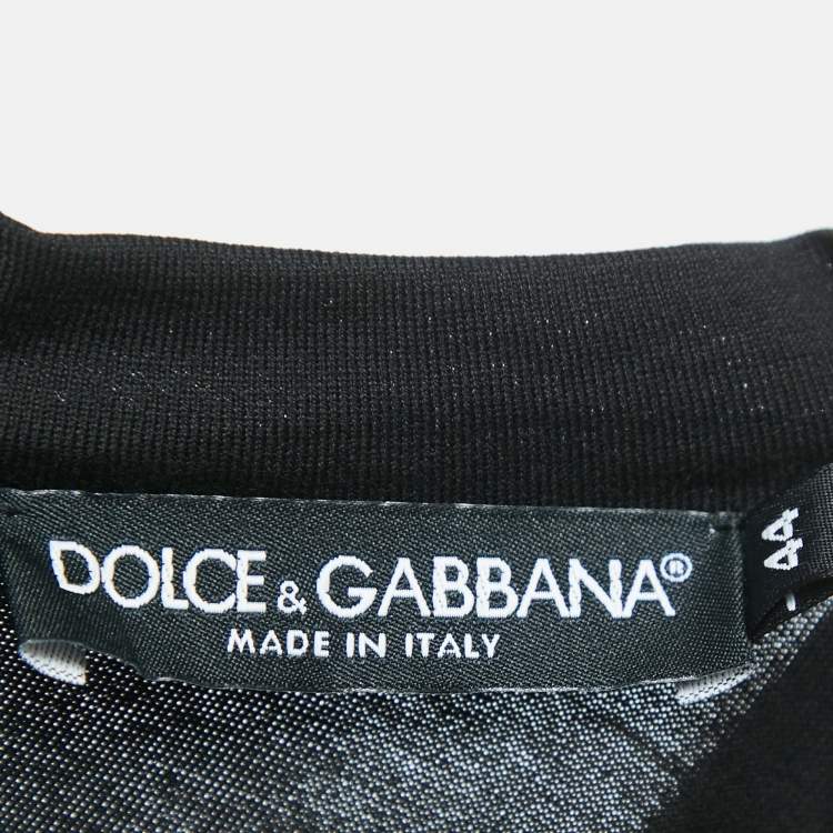 Pre Owned Dolce & Gabbana Black Cotton Knit Bustier Top M