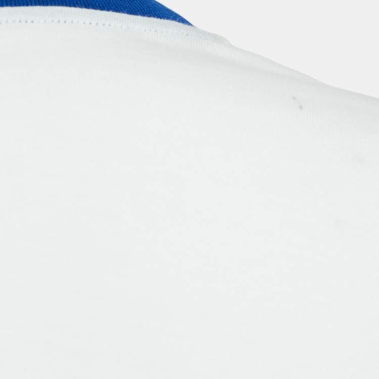 مملوكة مسبقًا Dolce & Gabbana White Printed Cotton Knit Tie-Up Top M