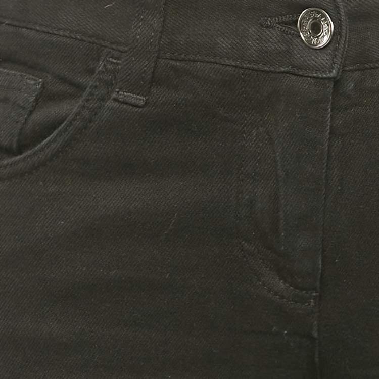 Pre Owned Dolce & Gabbana Black Denim Slim Fit Jeans S